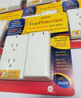 Lot of 10 NOMA Surge Protector Wall Plate - White - 240 joules, SKBAWA-s038