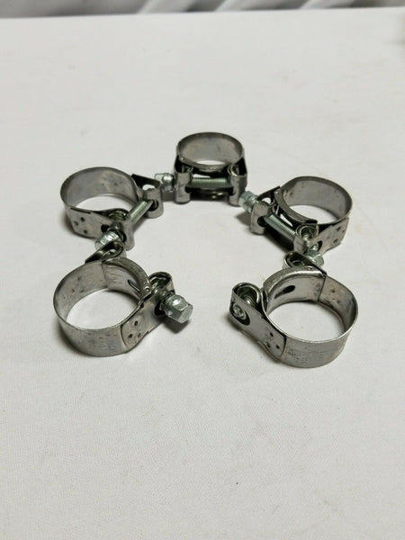 Lot of 5 Mikalor Clamp 34-37 W2 Supra, 1.34"-1.46" Stainless Steel, SKBAWA-B010