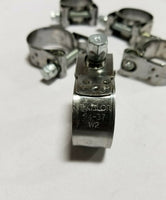 Lot of 5 Mikalor Clamp 34-37 W2 Supra, 1.34"-1.46" Stainless Steel, SKBAWA-B010