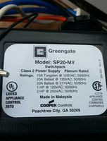 2 x Cooper Controls Greengate SP20-MV Switchpack- 20A/120/277V, SKBAWA-B013