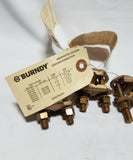 Lot of 4 Burndy Ground Connector - GAR 644C, SKBAWA-b501