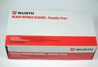 1000prs, Wurth Black Nitrile Gloves, XX-Large, 899-440113, SKBAWA-s003
