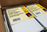Box of 16,380 Avery 02204 6421 labels 5/8"×3/8" White,18 pks x 910, SKBAWA-b075