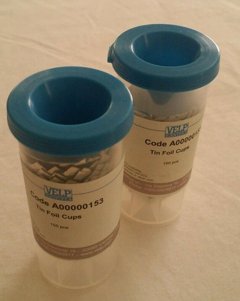 300 pcs, Velp Scientifica, Tin Foil Cups, Dumas Nitrogen Analyzer, SKBAWA-B012