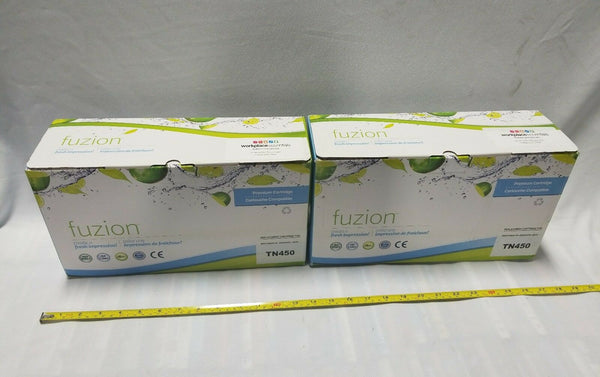Lot of 2 Fusion Premium Cartridge - Replacement for Brother TN450, SKBAWA-nnnn