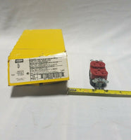 10pcs HUBBELL COM/iND GRADE DULEX RECEPTACLE - 5362R Red 20A, SKBAWA-B020