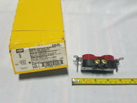 10pcs HUBBELL COM/iND GRADE DULEX RECEPTACLE - 5362R Red 20A, SKBAWA-B020
