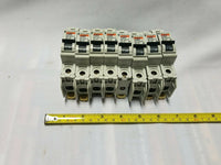 Lot of 8 Merlin Gerin Multi9 C60N - 6A Type C guaranteed function, SKBAWA-s023
