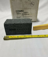 Box of 6 Norton Rub Brick 2"×2"×4" w/ wooden wedge - C24R Crystolon, SKBAWA-B022