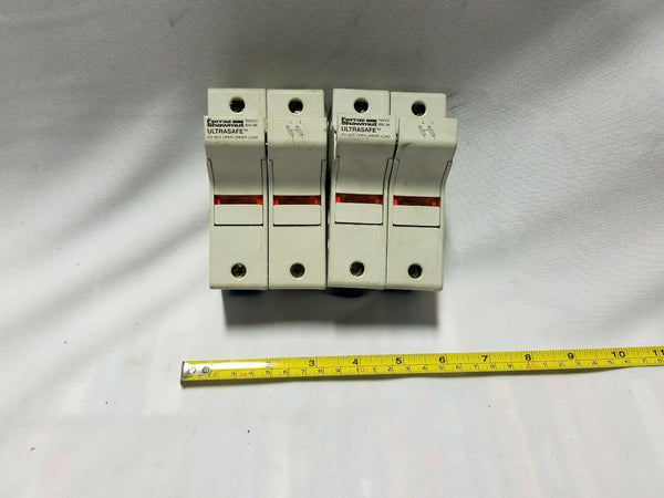 Lot of 2 Ferraz Shawmut ultrasafe 2 pole fuse holder - Jclass fuse, SKBAWA-000