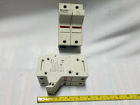 Lot of 2 Ferraz Shawmut ultrasafe 2 pole fuse holder - Jclass fuse, SKBAWA-000