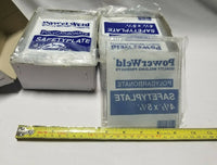 50 pcs Powerweld Clear Polycarbonate Safety Plate - 4 1/2"×5 1/4", SKBAWA-B024
