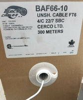 300M Electro cables Unsh Cable FT6 4/C 22/7 AWG SBC PVC, SKBAWA-s020