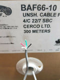 300M Electro cables Unsh Cable FT6 4/C 22/7 AWG SBC PVC, SKBAWA-s020