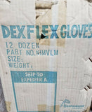 Box of 12 Dozen 144pcs)Superior Dexflex Gloves - N1MVLM Blue/ White, SKBAWA-s030