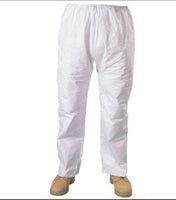 Box of 40 Large TYVEK Elastic Waist Pants- 01306 White, SKBAWA-000