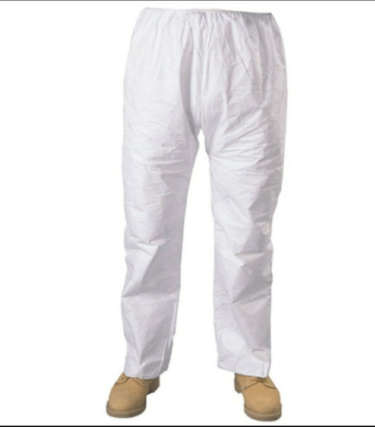 Box of 40 Large TYVEK Elastic Waist Pants- 01306 White, SKBAWA-000