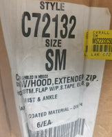 6 Pack ChemMax2 C72132 Coveralls w/Hood, Elastic Wrists & ankle, SM, SKBAWA-000