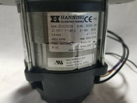 Hanning Elektro Werke Motor ZCIO7CD2 Class 155F - 3650 RPM, SKBAWA-b506