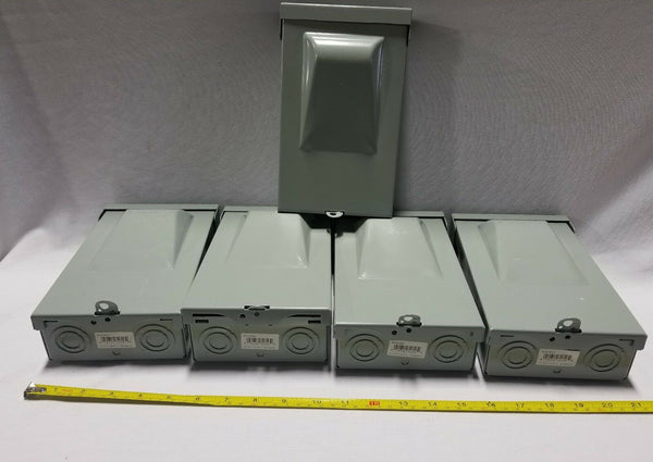 Lot of 5 Cooper Bussmann B222-60NF 60 Amp Non-Fusible Pullout Switch SKBAWA-s004
