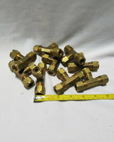 Lot of 9 FF DOT 1/2" OD Air Brake Brass fitting Tee Tube, SKBAWA-C007