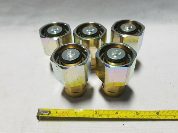 5 Dixon Valve, 6WF6-B-HN W-Series 1.92" Brass HexNut Female Coupler, SKBAWA-B030
