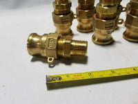 Box of 7 Dixon A-075, 3/4" Brass Male Camlock x 3/4" Female NPT, SKBAWA-B030