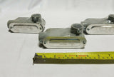 Lot of 3 E254321 L PVC Conduit Box 3/4" w/ 2 cover. L, SKBAWA-000