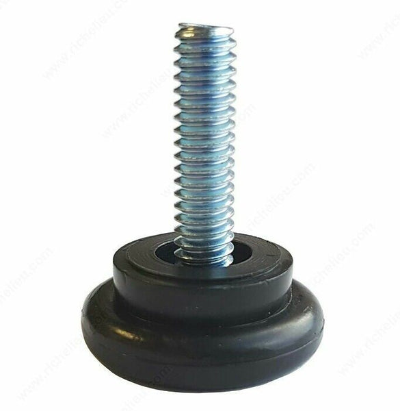 200pcs RICHELIEU 539290 (1 1/4", 1/4''-20) ROUND LEVELER Metal/Nylon, SKBAWA-000