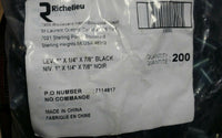 200pcs RICHELIEU 539290 (1 1/4", 1/4''-20) ROUND LEVELER Metal/Nylon, SKBAWA-000