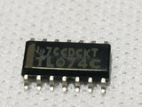 400 pcs TL074C, 7CCDCKT Low Noise JFET Quad Op-Amp SOP-14, SKBAWA-0000