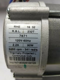 Riello Oil Burner Motor 232T RBL, RHE 16 32, 120v-60Hz, 3250rpm, SKBAWA-c004 ,5