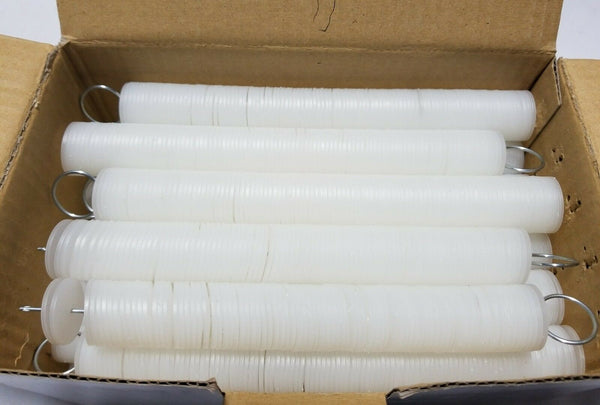 2,500pcs Tri Pac, White Plastic Disc Tags, 1" diameter, SKBAWA-s028