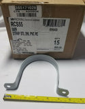 Box of 15 Royal 4" 2 Hole PVC Coated Steel Strap, Grey, SKBAWA-B045