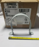 Box of 15 Royal 4" 2 Hole PVC Coated Steel Strap, Grey, SKBAWA-B045