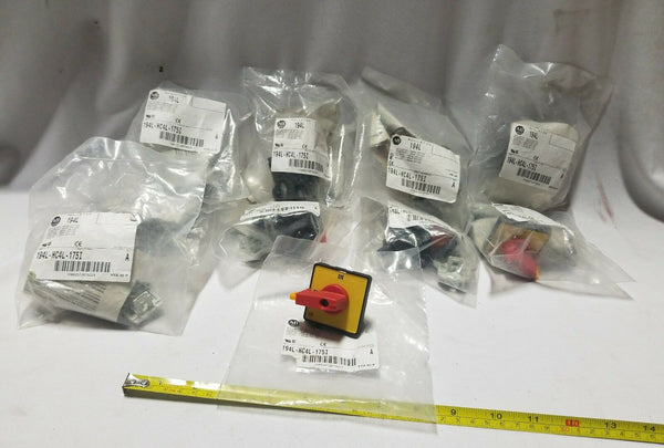 Lot of 10 Allen-Bradley 194L-HC4L-175I Actuator L, 48×48, OFF-ON90° SKBAWA-B034