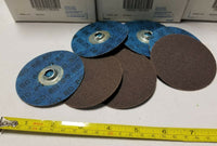 150pcs NORTON R228 METALITE SANDING DISC 3"x 80-X GRIT, 38185, SKBAWA-B044