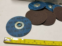 150pcs NORTON R228 METALITE SANDING DISC 3"x 80-X GRIT, 38185, SKBAWA-B044