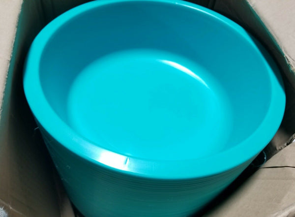 Box of 50 Medegen, Round Wash Basin, 6qt, Turquoise, H354-07, SKBAWA-s007