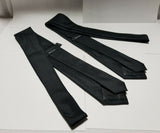Lot of 2 RW & Co Men's, 100% Silk Black Tie, One Size fit, SKBAWA-s034