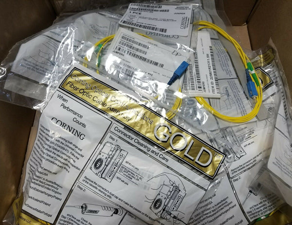Lot of 10 Corning Gold 1F single fiber riser, 225801R21311.5M, SKBAWA-B035