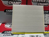 Lot of 6 Service Champ Cabin Filter, C25836, SKBAWA-B050