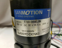 SANMOTION DC LIFT SERVO BRAKE MOTOR 250W 32V 10.5A T730B-569EL8N, SKBAWA-B055