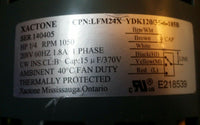 Xactone, ser 140405 motor, 1/4 hp, 1050 rpm, 1 phase, 208v, 60hz , SKBAWA-c051 9