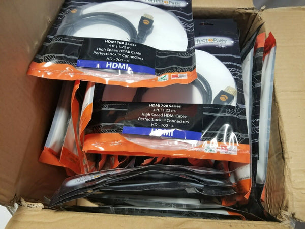 50 pcs Perfect path 4' HDMI 700 Series High Speed Connectors, SKBAWA-s038