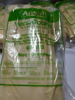 60 pair Ansell VersaTouch 88-393 s-9 Canners & Handler Latex Gloves, SKBAWA-b113