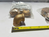 15pcs, Boshart, Bronze Elbow, 90° - 3/8" FPT, SKBAWA-b060