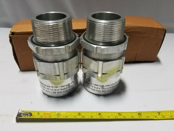 Lot of 2, Appleton CMP, Cable Gland Type TMC2, 162, 1-1/2" Jacket, SKBAWA-B012