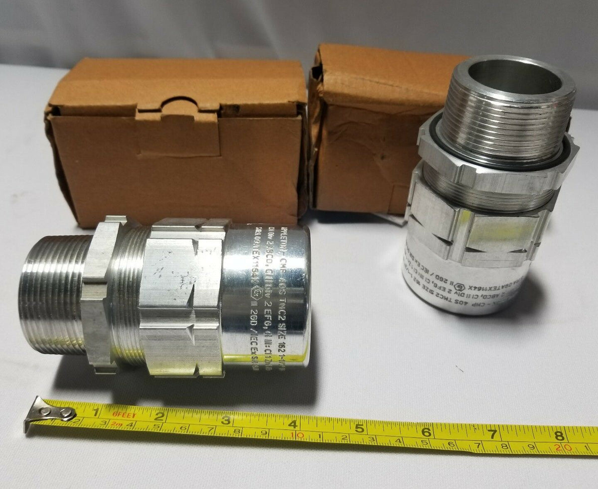 Lot of 2, Appleton CMP, Cable Gland Type TMC2, 162, 1-1/2
