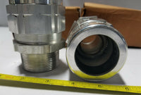 Lot of 2, Appleton CMP, Cable Gland Type TMC2, 162, 1-1/2" Jacket, SKBAWA-B012